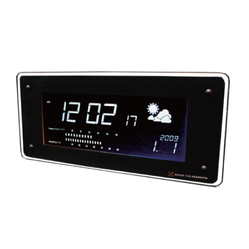 電波時計　壁掛け　床置き　 LCD RADIO CLOCK　FUZE ホワイト・ブラック