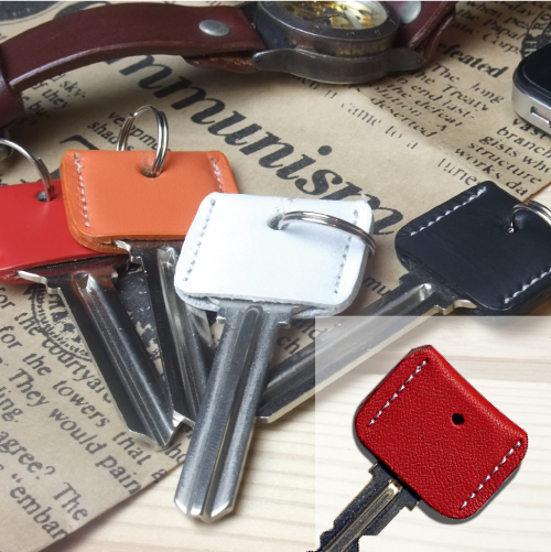 LEATHER KEY COVER レッド