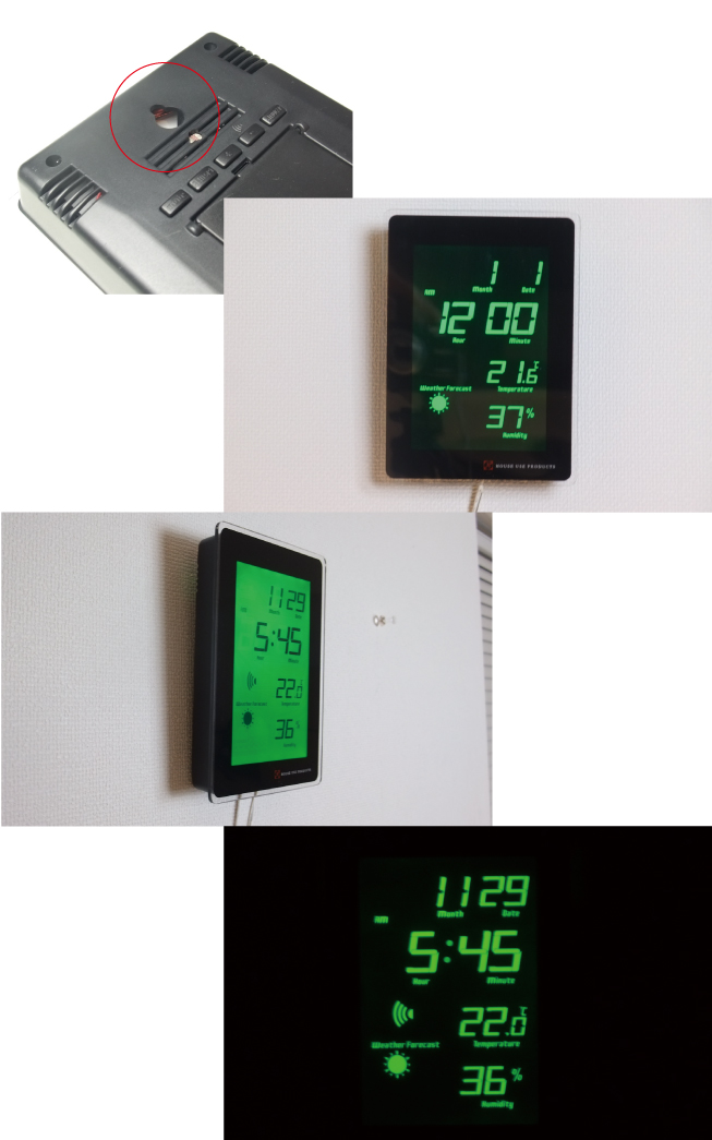 LCD RADIO CLOCK　TIDEの説明05